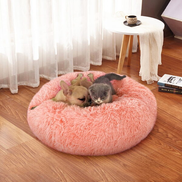 Fluffy Plush Calming Dog Bed