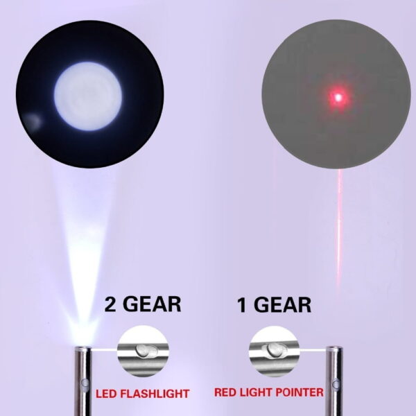 Red Laser and White LED Pointer Pen