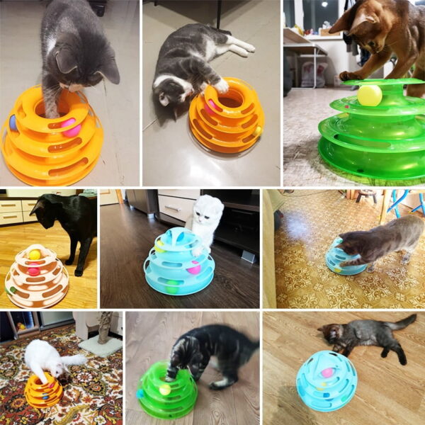PawStrip Levels Cat Toy Tower Tracks
