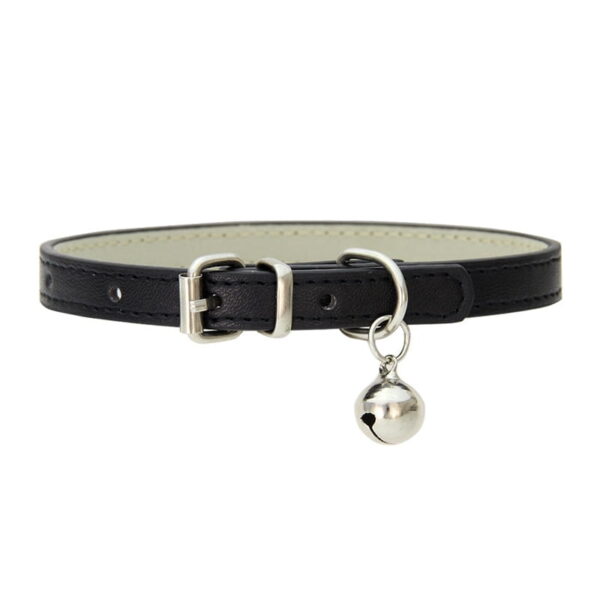 Small Pet Leather Collar with Bell