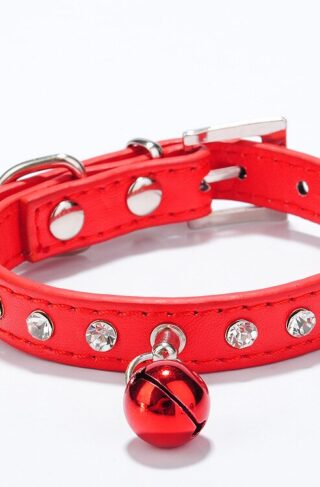 PuppyStar Studded Cat Collar With Bell